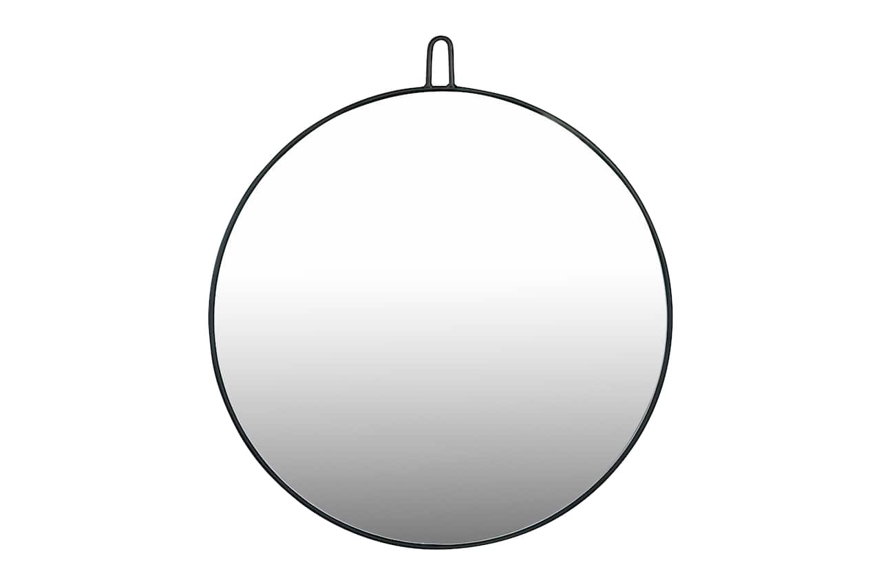 23.5" Round Metal Framed Wall Mirror with Hanger